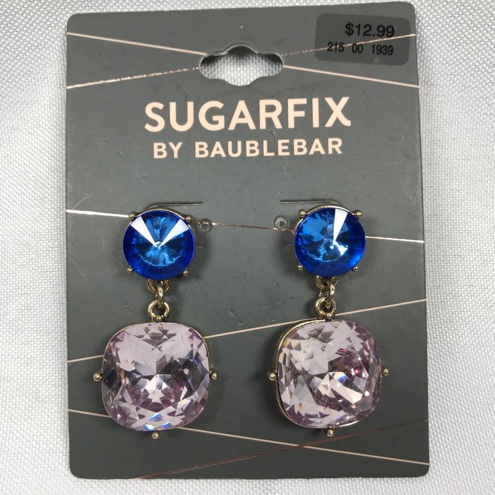 SUGARFIX by Baublebar Two-Tone Crystal Drop Earrings